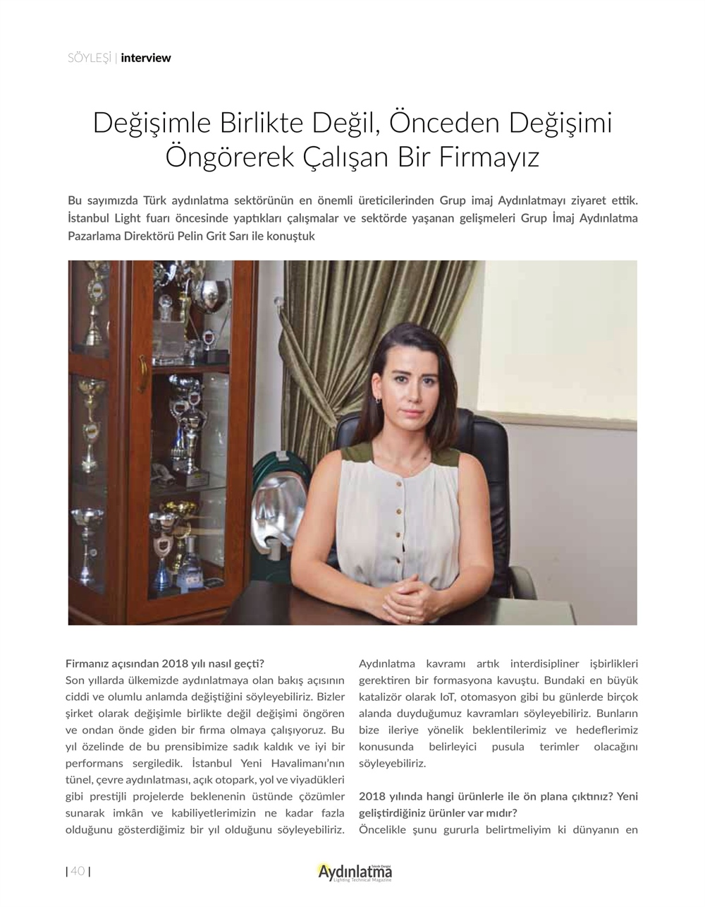 Interview | Aydınlatma Teknik